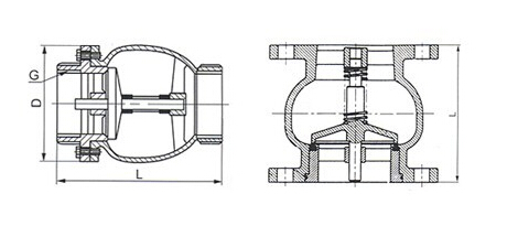 消聲止回閥結構圖